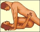 here the man is firmly in control, and that can be exciting for both man and woman... but the depth of penetration can be uncomfortable for the woman if she's not well aroused.  In this and many other positions, slow-motion sex can be very hot: he slowly pulls all the way out, then equally slowly penetrates again, perhaps in synch with their breath.  They both clear their minds and feel every inch of the motion, every contour of each other's sexual parts... this is amazing right before orgasm, when the senses are at their peak.