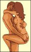 although this is mostly a novelty, male strength is a turn-on if he doesn't have to struggle. place either lover's back against a wall for more support.